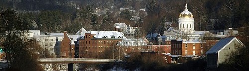 scenic view of Montpelier, Vermont