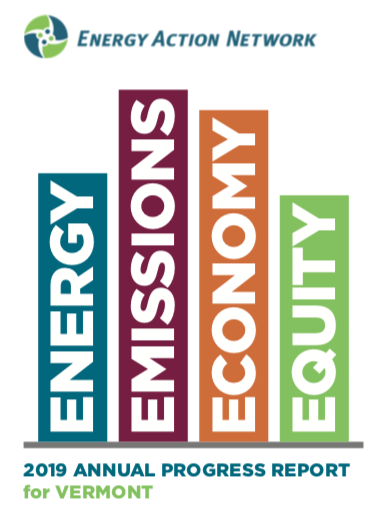 2019 EAN Annual Progress Report Cover - Energy, Emissions, Economy, Equity